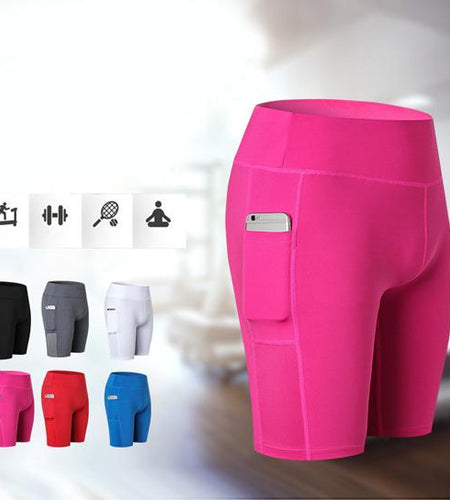 All Seasons Yoga Shorts Stretchable With Phone Pocket